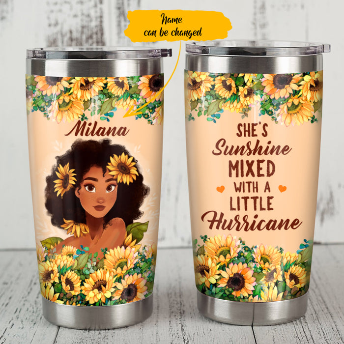 Personalized BWA Sunflower Steel Tumbler JL91 67O65 1
