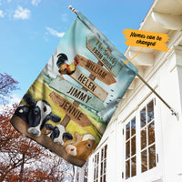 Personalized Family Street Sign Farm House Flag JL281 95O34 thumb 1