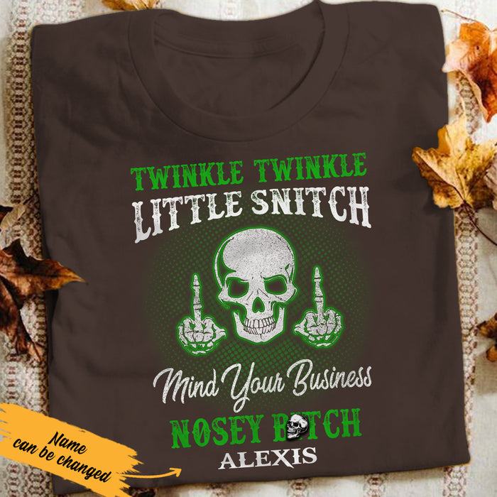 Mind Your Business Skull T Shirt JL243 85O36 1
