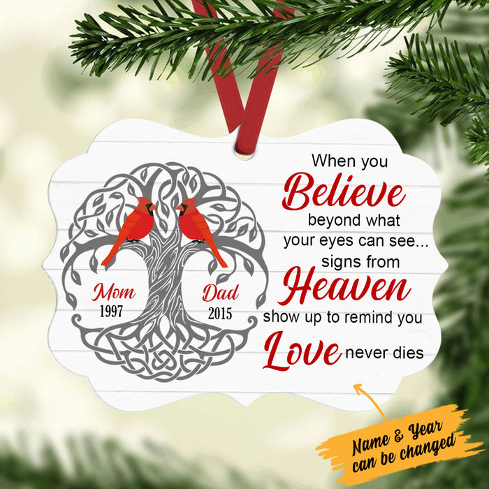 Personalized Cardinal Memorial Benelux Ornament NB161 30O34 1