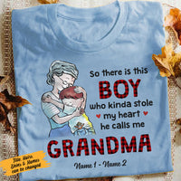 Personalized Grandma Heart T Shirt MR111 81O58 thumb 1