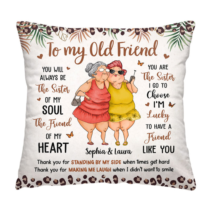 Personalized Gift For Friends The Sister of My Soul Pillow 31427 1