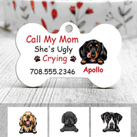 Personalized Dog Mom Dog Lost Bone Pet Tag OB276 81O34 thumb 1