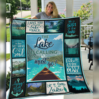 The Lake Is Calling Fleece Blanket JL22 30O36 thumb 1