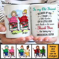 Personalized Gift For Old Friends I Laugh A Little Harder Mug 30240 thumb 1