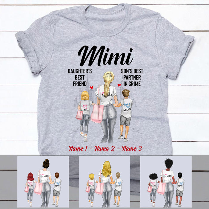 Personalized Mom Daughter And Son T Shirt AP11 26O53 1