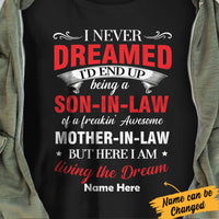 Personalized Son-in-law Mother-in-law T Shirt NB253 81O34 thumb 1