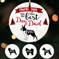 Personalized Best Dog Dad Ever  Ornament OB203 95O53 thumb 1