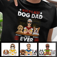 Personalized Dog Dad T Shirt MR223 26O60 thumb 1