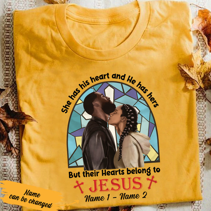 Personalized Belong To Jesus BWA Couple Christian T Shirt SB172 29O36 1