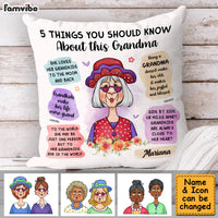 Personalized Gift For Grandma Things You Should Know Pillow 31317 thumb 1