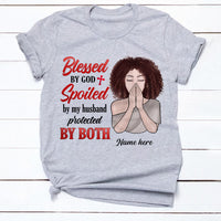 Personalized Wife Blessed By God Couple T Shirt JN106 87O34 thumb 1