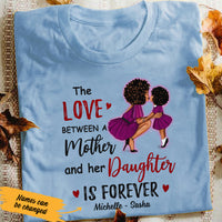 Personalized BWA Mom Daughter Love White T Shirt AG84 81O47 thumb 1