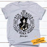 Personalized Halloween Witch Percentage Strega Italian T Shirt AP129 30O53 thumb 1