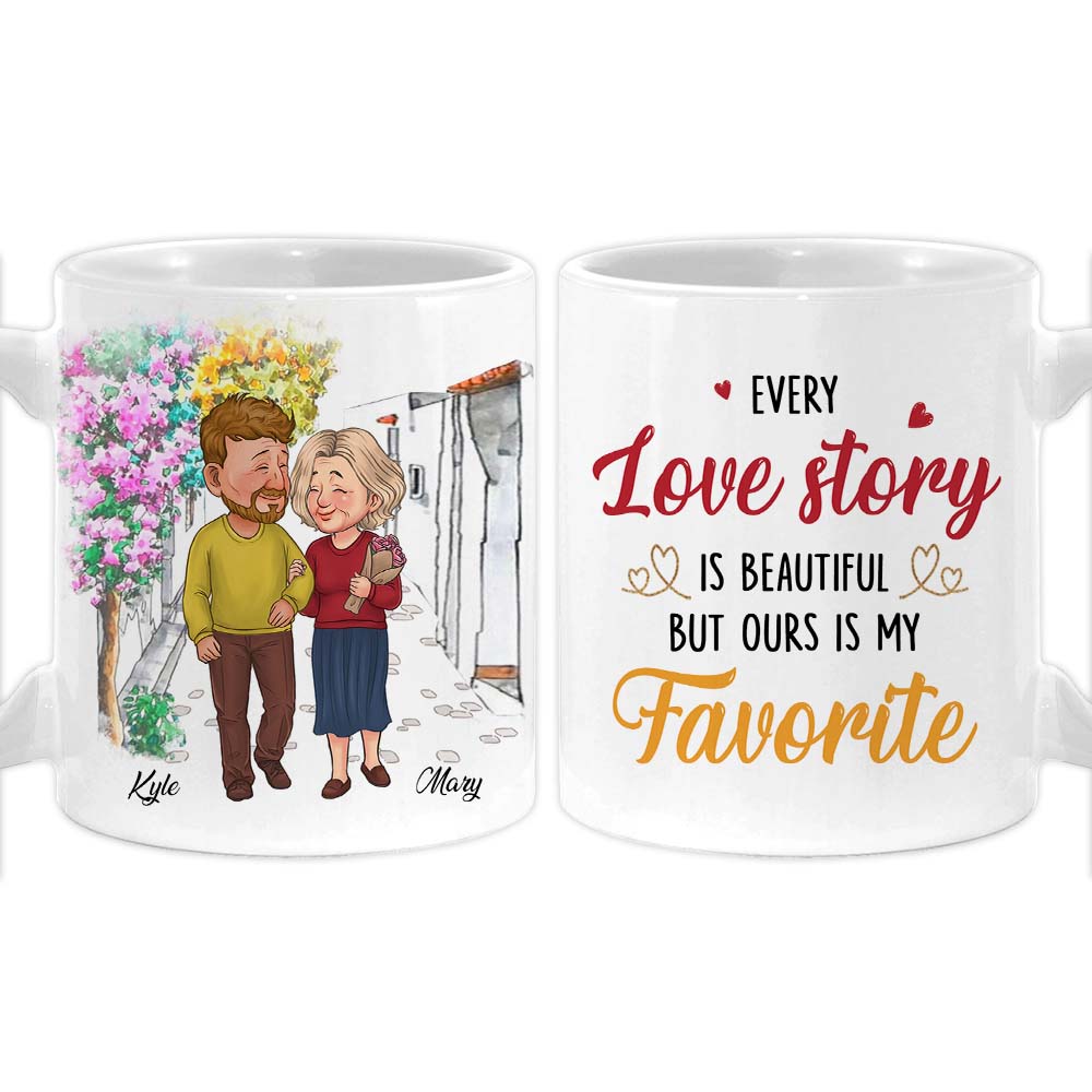 Personalized Couple Every Love Story Is Beautiful Mug 31072 Primary Mockup