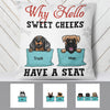 Personalized Dog Welcome Sweet Cheeks  Pillow SB242 95O57 (Insert Included) 1