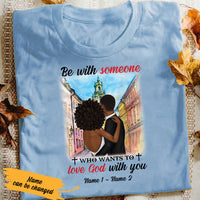 Personalized Love God BWA Couple Christian T Shirt SB171 65O58 thumb 1