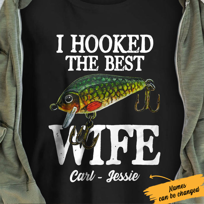 Personalized Fishing Husband & Wife T Shirt JL64 95O36 1