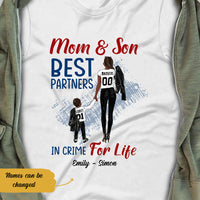 Personalized BWA Mom And Son Best Partner In Crime T Shirt AG102 73O58 thumb 1