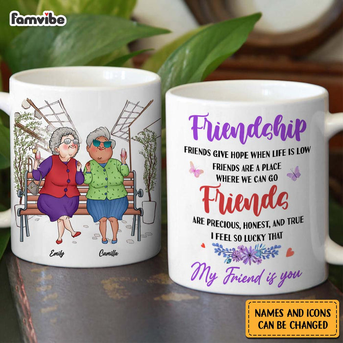 Personalized Friends Gift I Feel So Lucky That  My Friend Is You Mug 31215 1