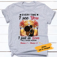 Personalized BWA  Couple Fall In Love Again T Shirt SB81 65O53 thumb 1