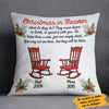 Personalized Christmas In Heaven Rocking Chair  Pillow SB2210 30O58 (Insert Included) 1