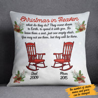 Personalized Christmas In Heaven Rocking Chair  Pillow SB2210 30O58 (Insert Included) thumb 1