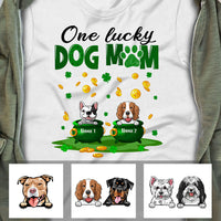 Personalized Dog Mom Irish St Patrick's Day T Shirt JR231 26O60 thumb 1