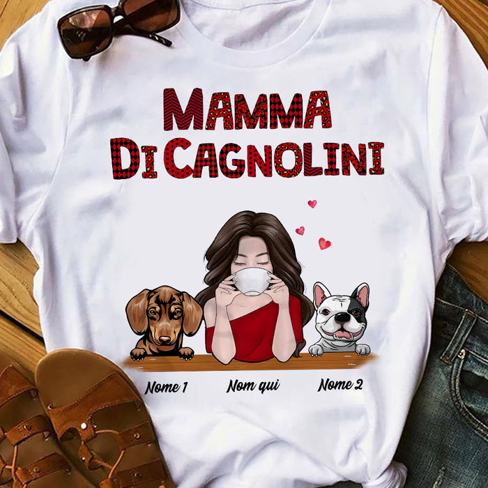 Personalized Dog Mom Cane Italian T Shirt AP171 30O58 1