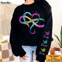 Personalized Gift For Grandma Infinity Heart Unisex Sleeve Printed Standard Sweatshirt 31611 thumb 1