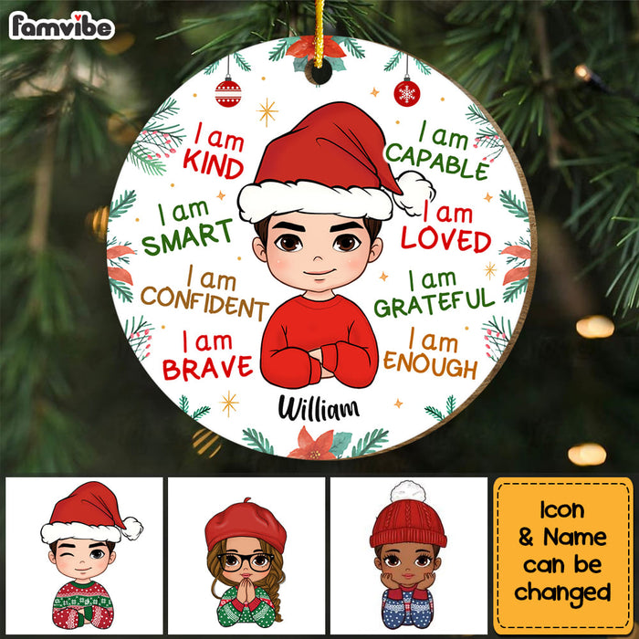 Personalized Gift For Grandson I Am Kind Circle Ornament 30177 1