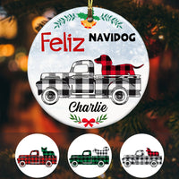 Personalized Feliz Navi Dog Christmas  Ornament OB191 95O57 thumb 1