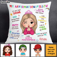 Personalized Gift For Granddaughter Christian Affirmation Pillow 30283 thumb 1