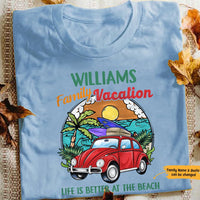 Personalized Family Beach Vacation White T Shirt JN243 95O65 thumb 1