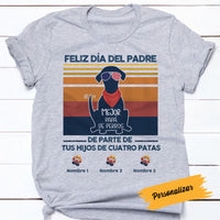 Personalized Dog Dad Grandpa Spanish Papá Abuelo Perro T Shirt MY53 95O58 thumb 1