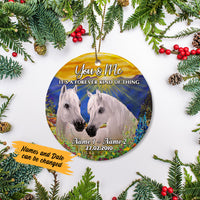 Personalized Forever Horses Couple  Ornament SB142 29O57 thumb 1