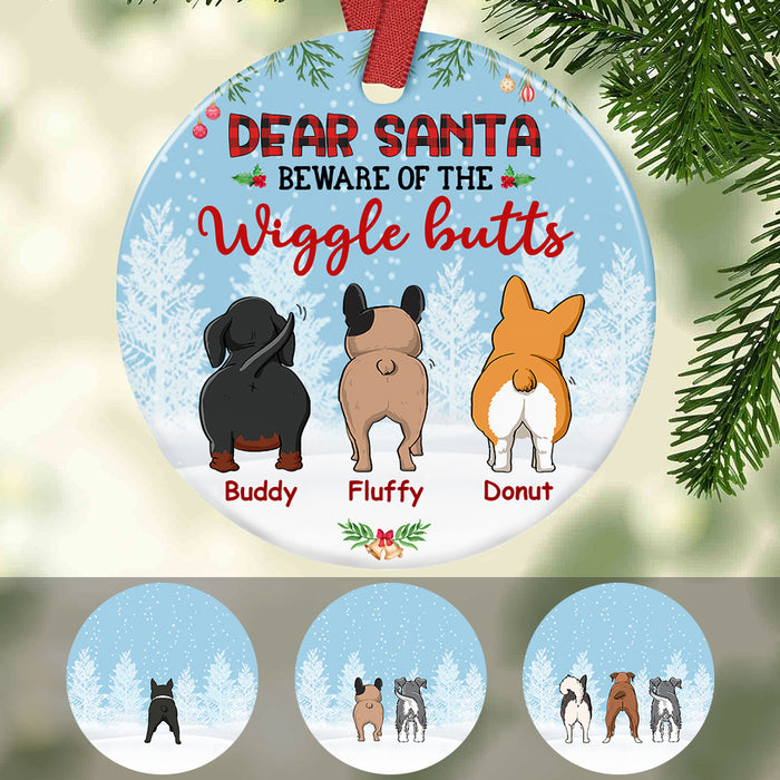 Personalized Wigglebutt Dog Christmas  Ornament OB84 85O57 1