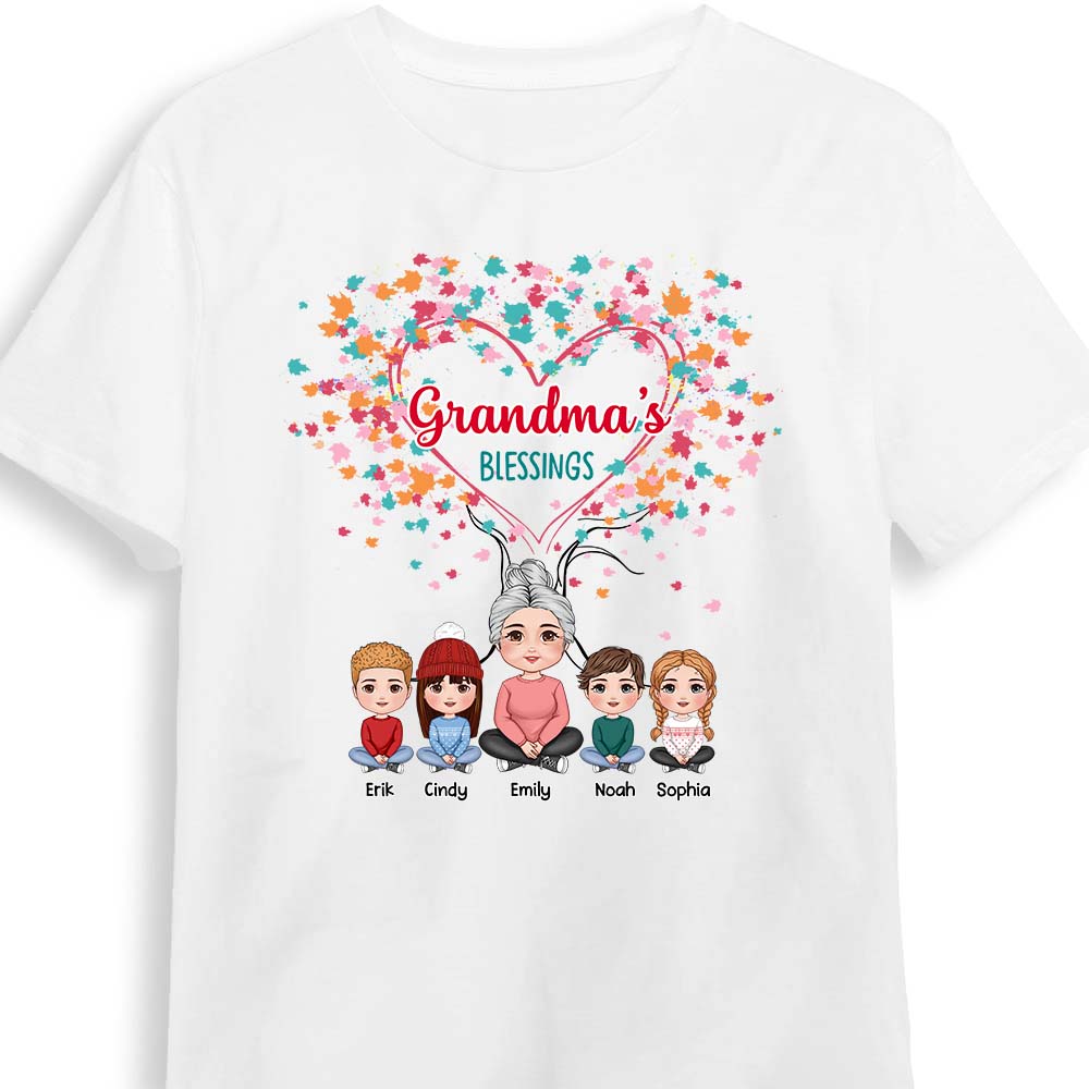 Personalized Grandma's Blessings Shirt Hoodie Sweatshirt 30504 Primary Mockup