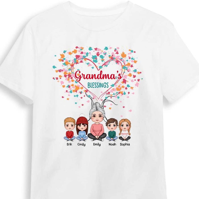 Personalized Grandma's Blessings Shirt - Hoodie - Sweatshirt 30504 1