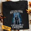 Personalized Skull Throne T Shirt JL306 85O53 1