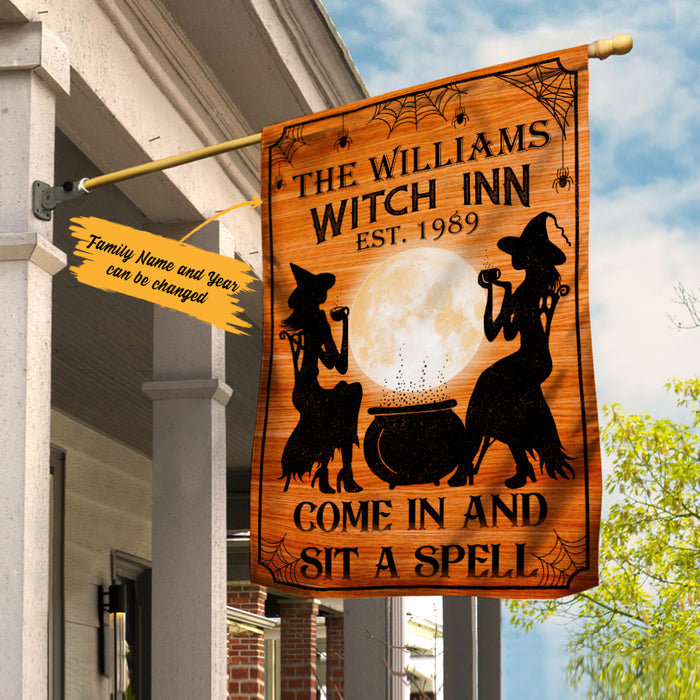 Personalized Witch Halloween Flag JL171 85O36 1
