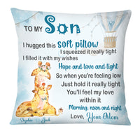 Personalized Gift For Daughter Hug This Soft Pillow 32341 thumb 1