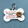 Personalized Dog Call My Mom Hond Dutch Bone Pet Tag AP149 30O34 1