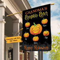 Personalized Halloween Grandma Pumpkin Patch Garden Flag JL154 65O58 thumb 1