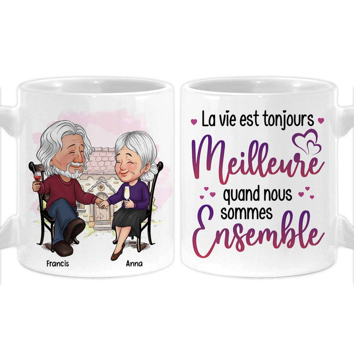 Personalized French Couple Gift Nous Sommes Ensemble Mug 30864 1