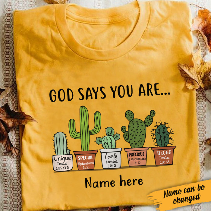 Personalized God Says You Are Plant T Shirt SB31 85O34 1