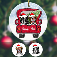 Personalized Border Collie Dog Christmas Ornament SB301 81O34 thumb 1