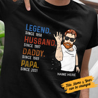 Personalized Dad Grandpa T Shirt JL61 26O53 thumb 1
