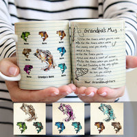 Personalized Fishing Dad Grandpa Letter Mug MY292 95O47 thumb 1