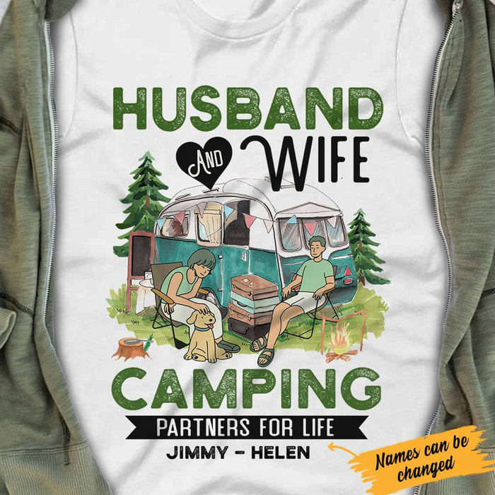 Personalized Camping  White T Shirt JN81 95O34 1